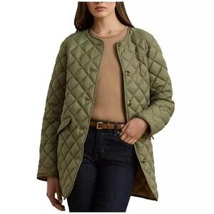 Lauren Ralph Lauren Sage Green Quilted Jacket 89528 Womens XL New with Tags